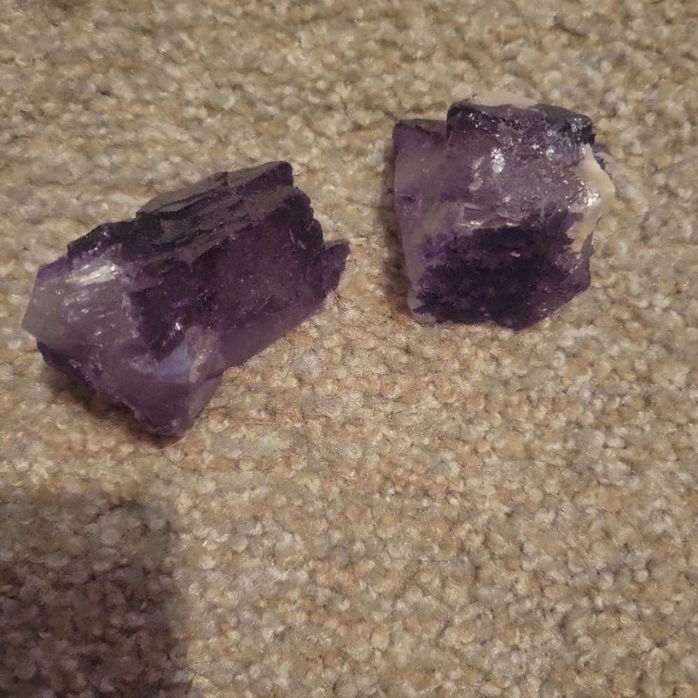 221 Gram Fluorescent Double Terminated Large Purple Scapolite Crystal